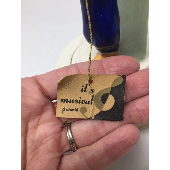 Vintage Schmid Music Box "Tip Toe Thru The Tulips" (Works) - Picture 6 of 8